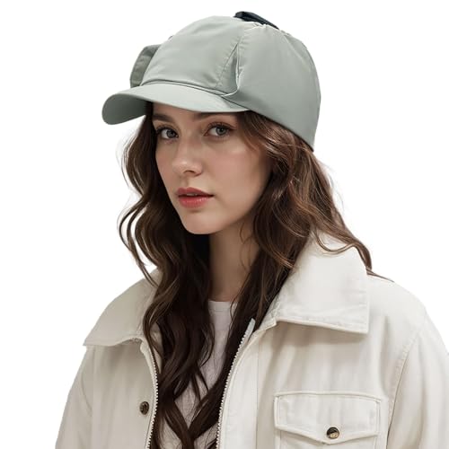Gorra de béisbol impermeable con orejeras de invierno estilo camionero