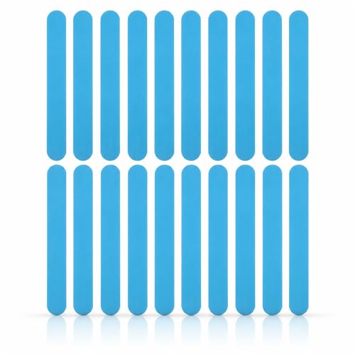 POPETPOP 25 Pack Tongue Depressors, Sturdy Plastic Tongue Scrapers - Blue