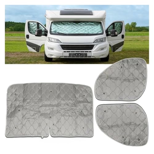 Pare-soleil voiture anti-UV pour Fiat Ducato 2006-2022 bâche protection pare-brise - 2