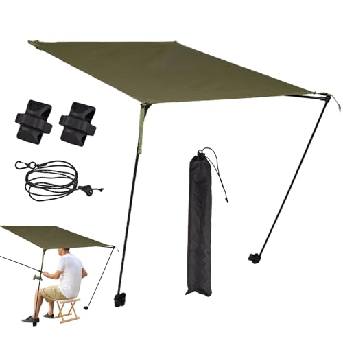 Toldo De Silla De Camping, Techo Anti-UV Plegable Para Silla De Camping, Refugio Solar Paraguas Resistente Portátil Para Deportes Al Aire Libre Playa Picnic Pesca Senderismo Viajes