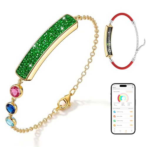 Image of Smart Bracelet for Women,Daily Fitness Activity Tracker /Heart Rate Tracking /Sleep Tracking /Step Counter,1ATM Waterproof,Multiple Sport Modes, Fitness Tracking Wearable with Free App, 2 Bands