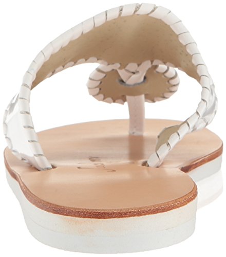 Jack Rogers Women's Boating Jacks Flat Sandal, White/White, 11 M Us #TOP2