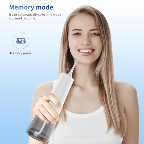 Image of Pro C 120 Plus, Portable Dental Water Flosser, 9 Pressure adjustable Modes, LED display, 4 Nozzles, 300ml Watertank, IPX7 Waterproof | Customozed pressure setting for need of individual teeth