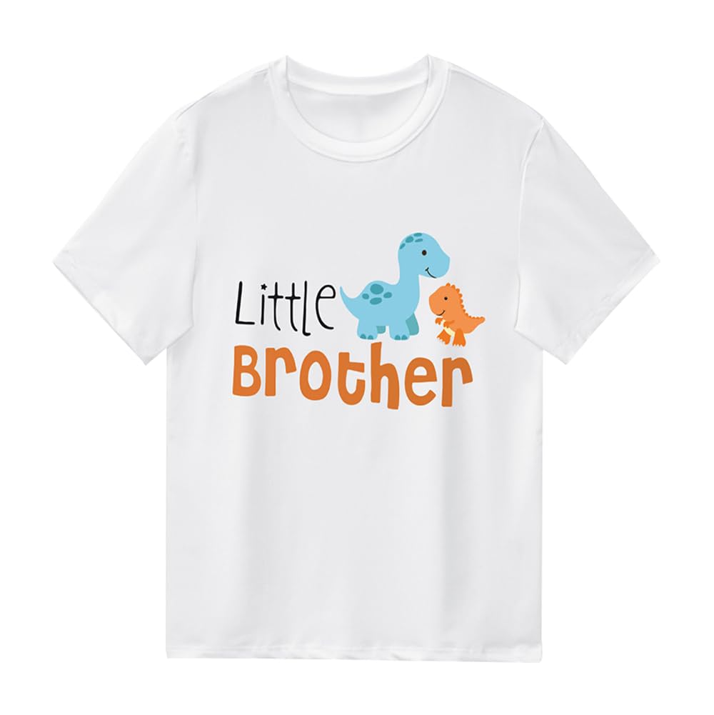 XinhuidaTwins Kids T Shirt Tops Baby Boys Girls Big Sister Brother Little Sis Bro Tees Sibling Matching Outfit Summer Clothes