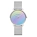 Produktbild PAUL HEWITT Armbanduhr Damen Miss Ocean Holo - Damen Uhr (Silber), Damenuhr Edelstahlarmband in Silber, mehrfarbiges Holo-Ziffernblatt