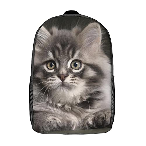 Sac à dos imprimé en 3D Cat Fashion au design original et mixte