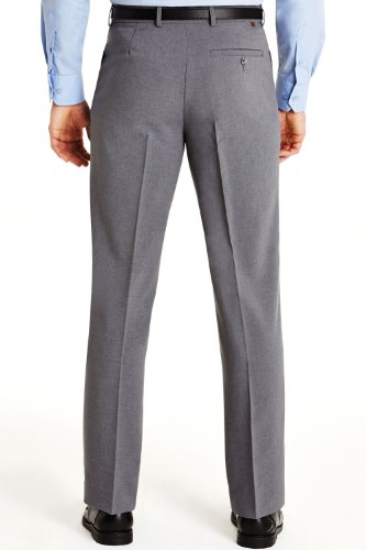 Farah | Mens | Frogmouth Pocket Formal Smart Trouser Pants | Grey #TOP1