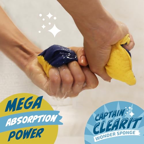 Sponge - Window Cleaner Tool for Car Windshield, Mirrors, Glass - Non-Scratch, Super Absorbent Window Cleaning Sponges - Car Cleaning Supplies 2-Pack - 6 X 4.5 X 2 in - Image 6