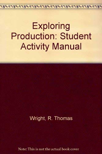 Exploring Production/Student Activity Manual 0870069454 Book Cover