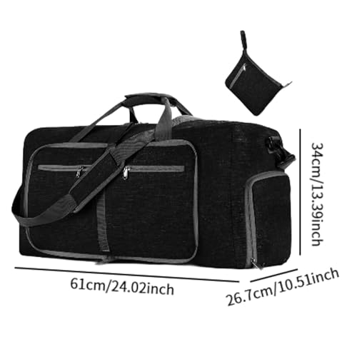 Large Capacity Duffle Bag for Travel and Outdoor Use, Black2