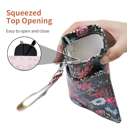 Image of Double Eyeglass Case Soft Dual Glasses Case for Women Men Travel Squeeze Top Sunglasses Cases Eyeglasses Pouch