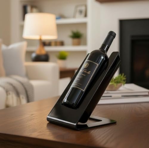 BARCRAFTERS Cool*Freddo Design Flaschenkühler Weinkühler mit Akku | Kühlelement | Kunststoff schwarz glänzend | Akku auswechselbar |