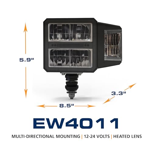 Luz de Trabajo LED ECCO 6 pulgadas Cuadrada 48W Blanco miniatura 3