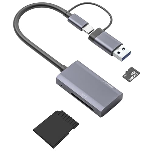 Dalugo SDJ[h[_[ ^CvC USB 3.0 2-in-1 }CN SD J[h[_[ Type-C f[^] X}zOTGΉ SD/TF(Micro SD)J[h2ǂݏ 2TB܂őΉ hCo[sv y iPhon