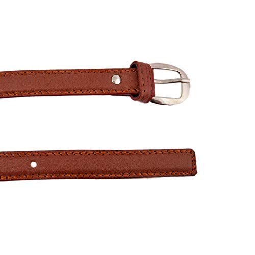 Veteran Women's Ladies's Girl's Belt for Jeans Women's Belt for Dresses Casual Farmal Belt Free Size(Fits On Upto 34 Inch)(Brown-u27) 2