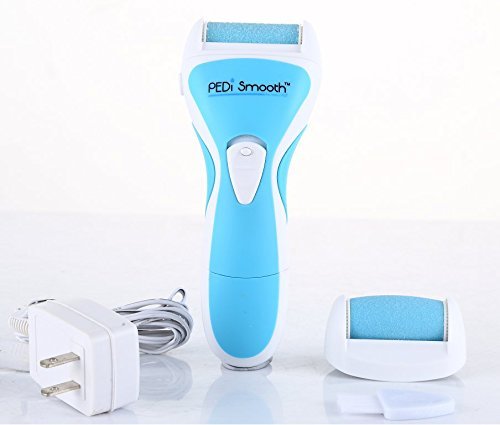 Pedi Smooth Rechargeable Electronic Pedicure Foot File CR1000R, Blue
