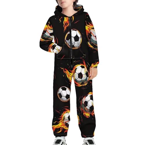 GIFTPUZZ Kids Hoodies Long Sleeve Long Pants Jumpsuit with Front Pockets Holiday Costumes Play Cosplay Bodysuit3