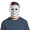 Michael Myers Mask, Official Halloween Michael Myers Costume Accessory, Single Adult Size Costume Headpiece White #2