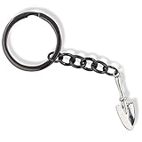 Gardening Shovel Trowel Charm Keychain - For a Green Thumb Gardener