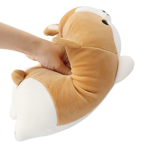 Fortuning's Jds 23.6”/60Cm Corgi Plush,Dog Plush Cute Pillows Kawaii Stuffed Animal Plush Pillow Kawaii Plushies,Animal Plush Corgi Doll Toys For Kids,Brown #TOP4