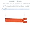 ANPURZII 3PCS #5 11 Inch Vermilion Orange Separating Jacket Zippers for Sewing Coats, Molded Plastic Bulk Zippers(VermilionOrange 11" 3PCS) #1