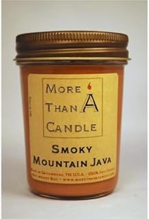 SMJ8J 8 oz Jelly Jar Soy Candle Smoky Mountain Java