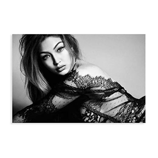 Jelena Noura Gigi Hadid,modell 2929 canvasaffisch sovrumsdekor sport landskap kontorsrum dekor gåva oram-stil 112 × 18 tum (30 × 45 cm)