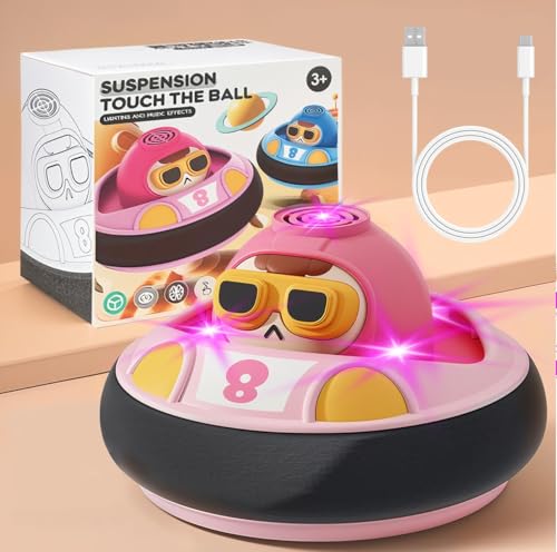 AUTTOYS Ballon de Foot Aéroglisseur avec Musique, Ballon de Foot avec LED, Air Power Football Enfant Jouet, Jeux Intérieur Extérieur Enfants Jouet Enfant 2...