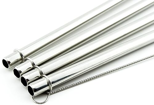 Pack de 4 pitillos CocoStraw para vaso Bubba Hero 20 oz acero inoxidable miniatura 5