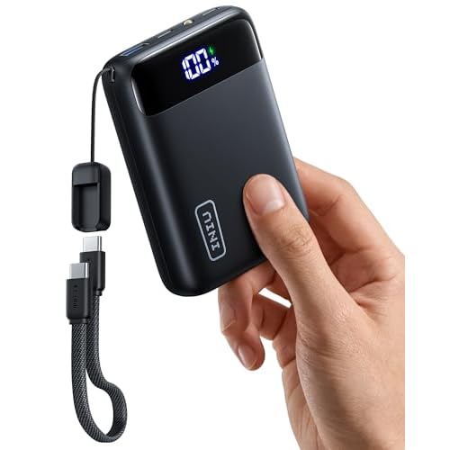 INIU 20000mAh Power Bank, Smallest Fast Charging 22.5W Portable Charger, USB C In&Out Mini Powerbank, Phone Battery Pack for iPhone 17 16 15 Pro Samsung S25 S24 Airpods iPad etc Travel & Cam