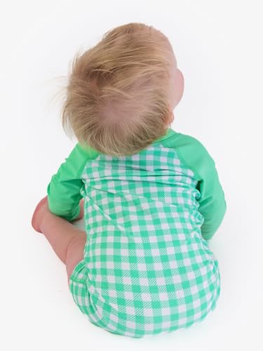 Image of RUGGEDBUTTS Baby /Toddler Boy Swimsuit, One Piece Zipper Rash Guard Sunsuit with UPF 50+ Sun Protection