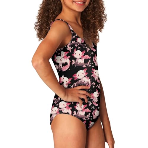 Image of Uourmeti Girls' One-Piece Swimwear Halter Bathing Suit Big Kids Summer Beach Swim Suits Swimming Wear