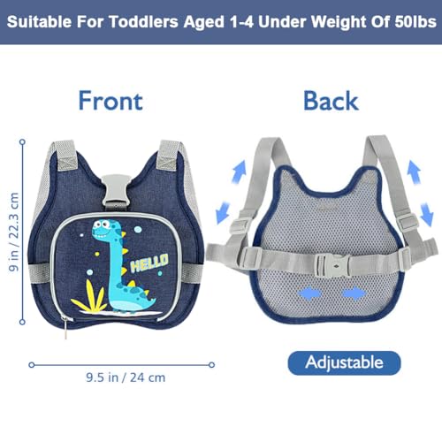 image for Accmor Toddler Harness Leash+ Reflective Anti Lost Wrist Link, Cute Di