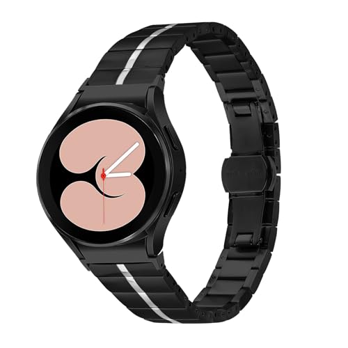 MVRYCE Compatible With Galaxy watch 5 Watch Strap 40 mm 44mm, Stainless Steel Metal Wrist Strap Breathable Replacement Band Bracelet For Galaxy Watch 4 Classic 42mm 46mm/Watch 5 Pro 45mm (Y01)
