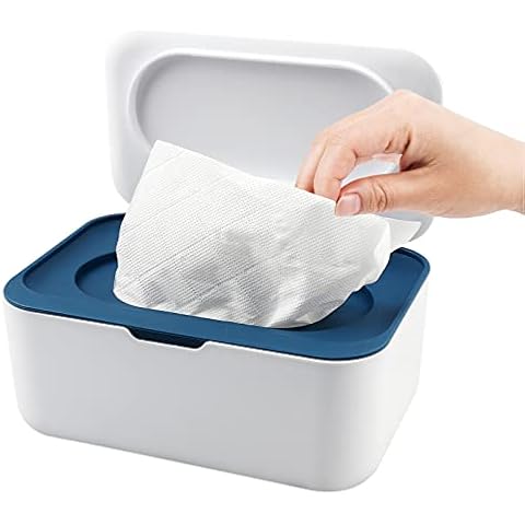 Wipes Dispenser Case,Baby Wet Wipes Box Tissue Storage Box Case with Lid Seal Dry Wet Toilet Paper Case Holder Plastic Napkin Box Organiser Storage Keep Wipes Fresh for Car Office Home Accessories Cover