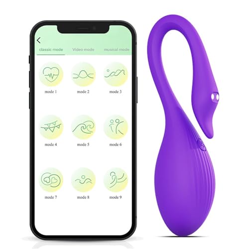 Vibratoreper Donna Wireless Uovo App Mini Vibratore Ovetto Vibrante per Coppia Clotoride Piccolo Sexytoysys Sex Toys Vibratori,Purple