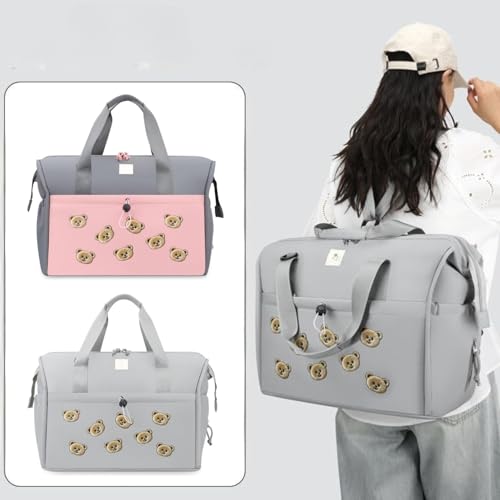 Image of Winnies Baby Bag for Mother Travel /Diaper Bag for New Born Baby with Light Weight and Portable Design | Tote Hospital Bag for Mom Sling Backpack Lugguage Maternity Handbags (Grey)