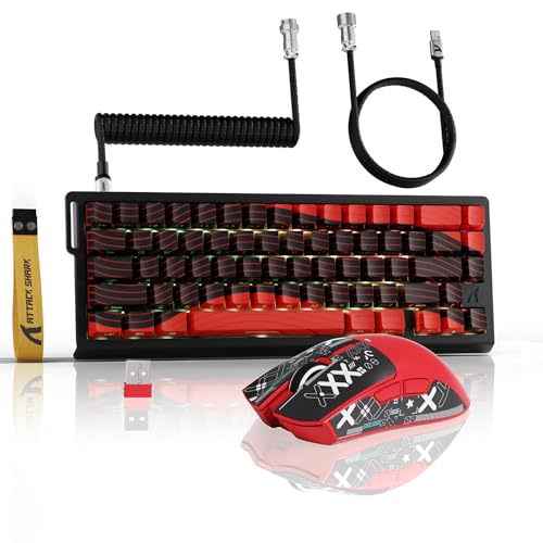 ATTACK SHARK sbggK[L[{[hƃ}EXZbg X68PROQ[~OL[{[hX11Q[~O}EX CXZbgL[{[h-CXCb` RT0.01mm 2.4GHz/BT/L }EX-22000DPI/2.4GHz/BT