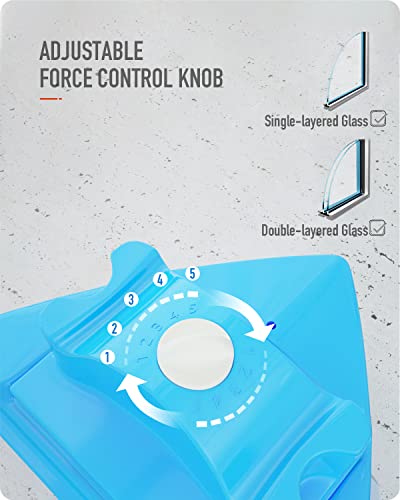 Magnetischer Fensterreiniger | Doppelseitig Für Einfachverglasung 3-8 Mm