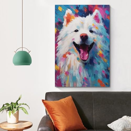 Affiche samoyède mignon pour décorer une chambre à coucher cocooning - 4