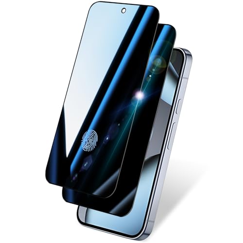 2 Pack Privacy Screen Protector for Google Pixel 10 Pro XL |Anti-Spy Tempered Glass with Fingerprint Unlock Support Anti-Scratch 9H Hardness & Easy Installation