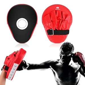 Muyohix Pratzen Boxen, 1 Paar Pratzen Trainer Kickboxen Boxen, Kickboxen Boxpratzen, PU Handpratzen für Männer Frauen, Pratzen Claw Foot für Muay Thai Kickboxen Bewegung Karate Taekwondo Martial Art
