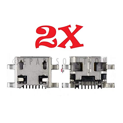 ePartSolution 2X Replacement for LG G4 H810 H811 H815 LS991 F500 Micro USB Charger Charging Port Dock Connector USB Port (2pcs)