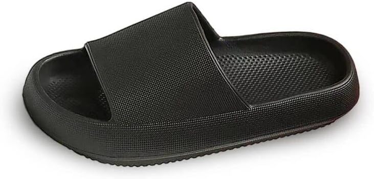 ChuLian Pantuflas de nube para mujer, antideslizantes, gruesas, con almohada, secado rápido, sandalias de baño y ducha, sandalias suaves y cómodas