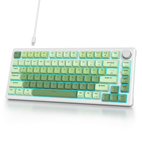Clavier filaire 75% mécanique à 82 touches et switch blanc
