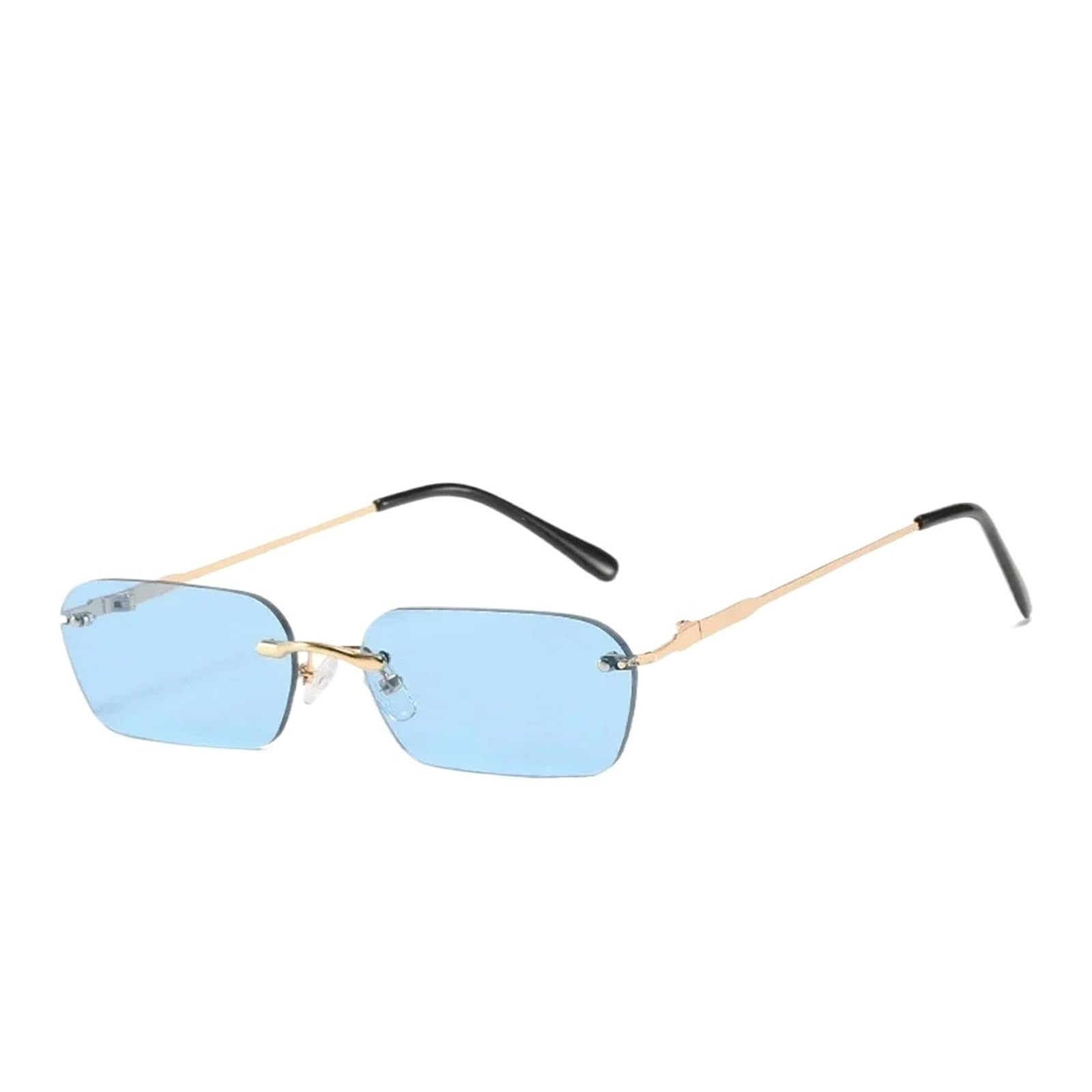 Lunettes de soleil rectangulaires légères anti-marques sans monture - 8