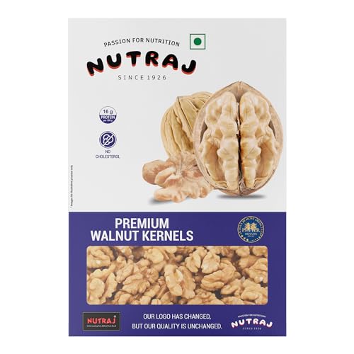 Image of Nutraj California Walnut Kernels Without Shell 800g (200g x 4) Pack | Akhrot Giri |Dry Fruits | Nuts | Grocery Items.