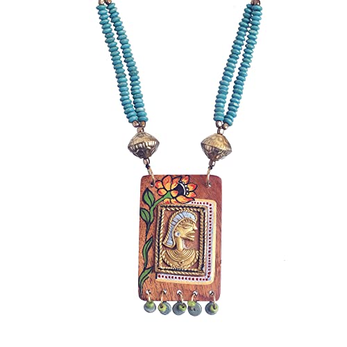 Image of AAKRITI ART CREATIONS Handcrafted Tribal Dhokra Necklace Collection | Royal, Pharaoh & Butterfly-Inspired Artisan Brass Statement Jewelry | Ethnic, Elegant & Artistic Necklaces for Women