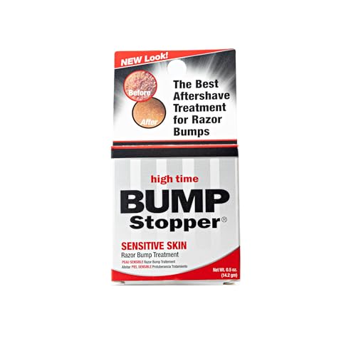 High Time Bump Stopper Sensitive Ingrown Hair Cream | Aftershave Lotion for Men and Women | Razor...