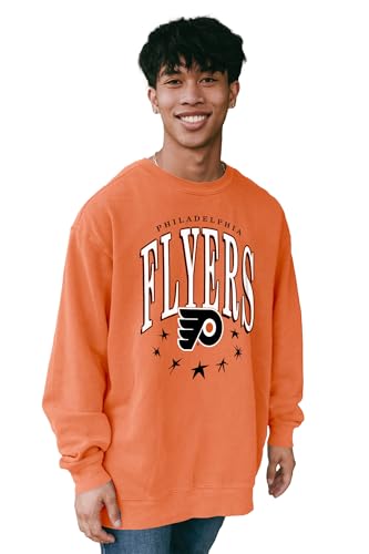 Blue 84 Standard NHL Officially Licensed Crewneck Sweatshirt Ringspun Team Color Stars
